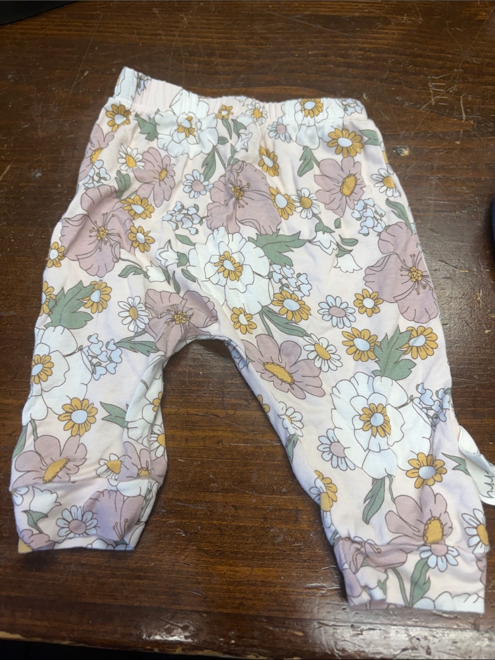 Baby girl’s Floral Stretch Bamboo Leggings — Pink Floral
